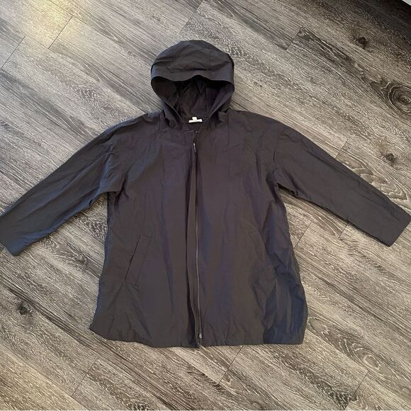 Eileen Fisher lightweight hooded anorak jacket - Picture 1 of 6